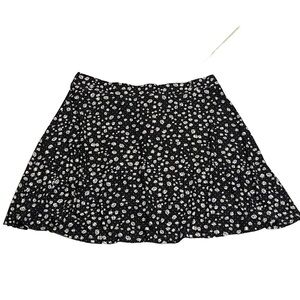 NEW Rue21 Daisy Y2K Skater Mini Skirt Pull On Black White Yellow Plus Size 3X